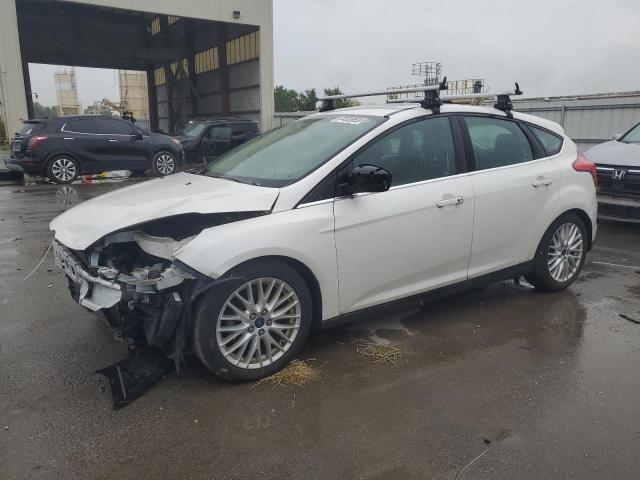 1FADP3N28EL460883 - 2014 FORD FOCUS TITANIUM WHITE photo 1