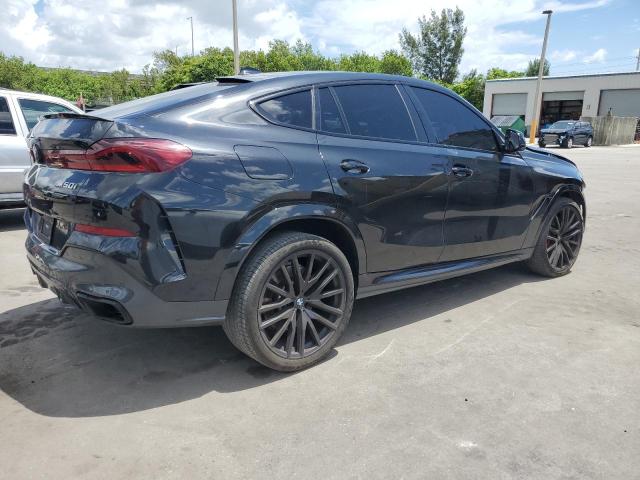 5UXCY8C08N9K63659 - 2022 BMW X6 M50I BLACK photo 3