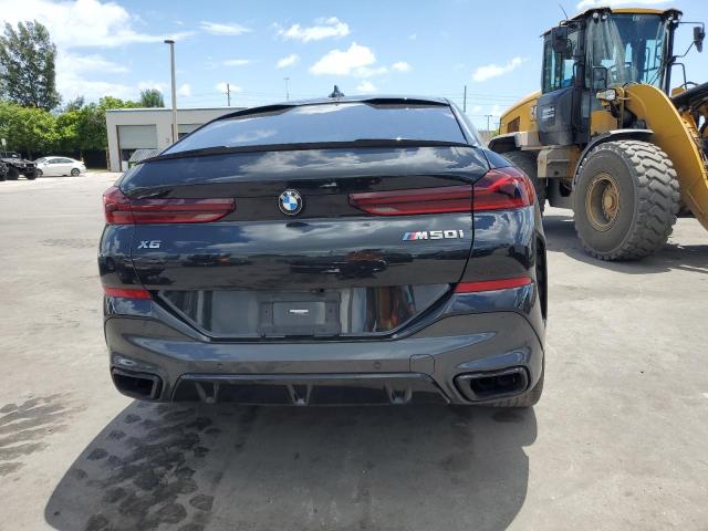 5UXCY8C08N9K63659 - 2022 BMW X6 M50I BLACK photo 6