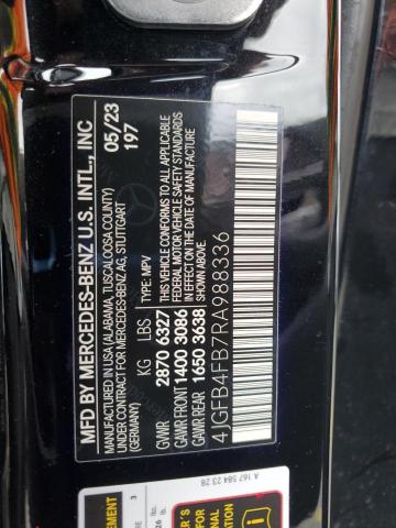 4JGFB4FB7RA988336 - 2024 MERCEDES-BENZ GLE 350 4MATIC BLACK photo 13