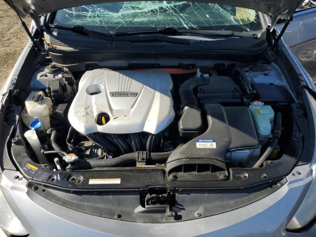 KMHEC4A48DA065924 - 2013 HYUNDAI SONATA HYBRID SILVER photo 11