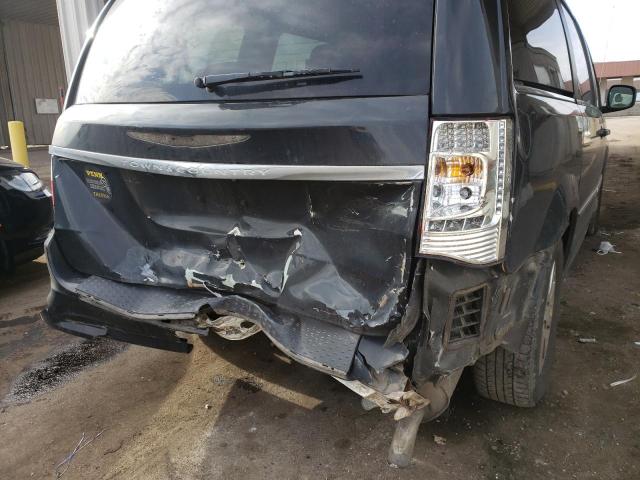 2C4RC1BGXDR539705 - 2013 CHRYSLER TOWN & COU TOURING შავი ფოტო 9