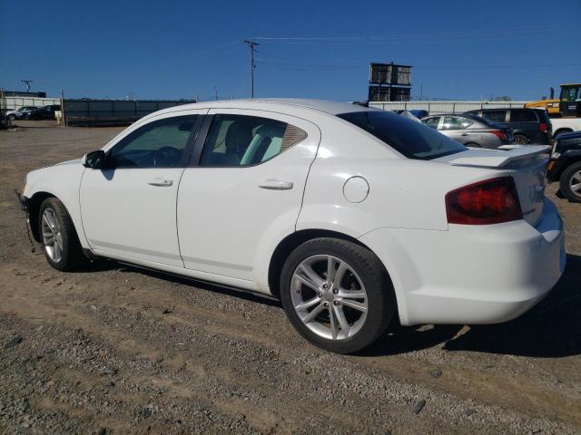 1C3CDZCBXDN632911 - 2013 DODGE AVENGER SXT WHITE photo 2