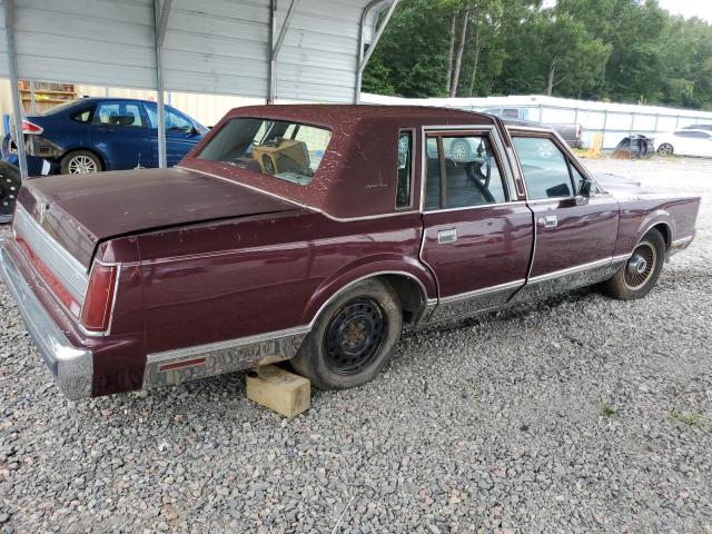 1LNBM82F6KY817406 - 1989 LINCOLN TOWN CAR SIGNATURE BURGUNDY photo 3