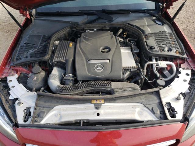 WDDWF4JB0JR392075 - 2018 MERCEDES-BENZ C 300 أحمر صورة 11