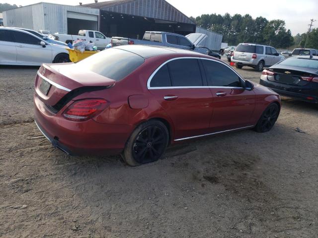 WDDWF4JB0JR392075 - 2018 MERCEDES-BENZ C 300 أحمر صورة 3