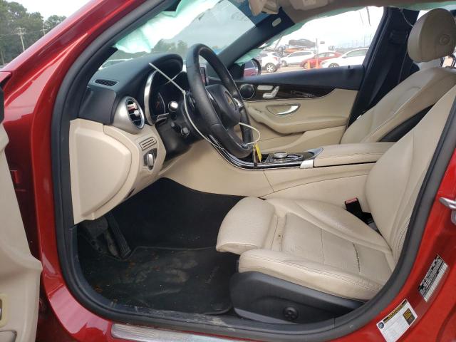 WDDWF4JB0JR392075 - 2018 MERCEDES-BENZ C 300 أحمر صورة 7