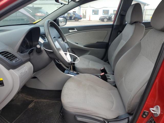KMHCT4AEXCU091695 - 2012 HYUNDAI ACCENT GLS Rot Foto 7