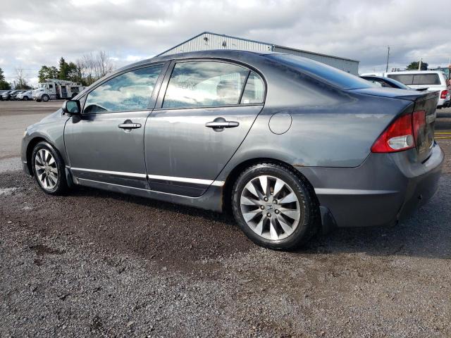 2HGFA1F02AH017885 - 2010 HONDA CIVIC EXL GRAY photo 2