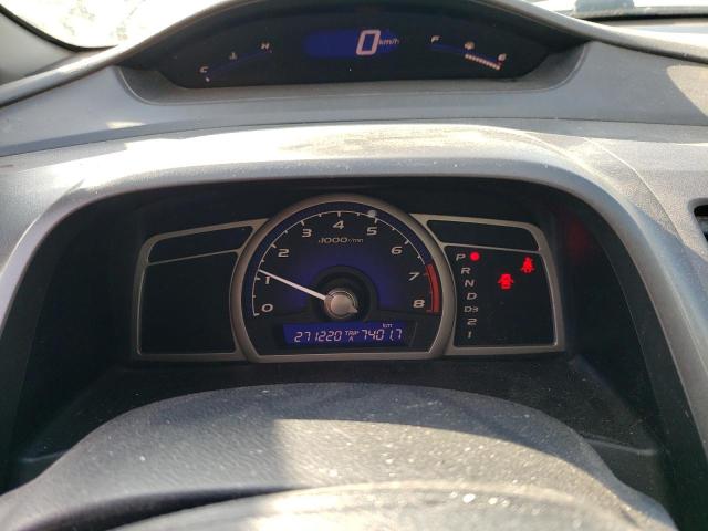 2HGFA1F02AH017885 - 2010 HONDA CIVIC EXL ნაცრისფერი ფოტო 9