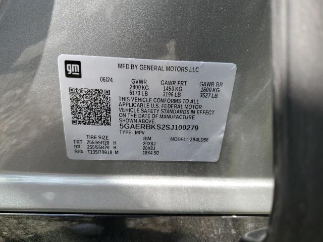 5GAERBKS2SJ100279 - 2025 BUICK ENCLAVE SPORT TOURING SILVER photo 14