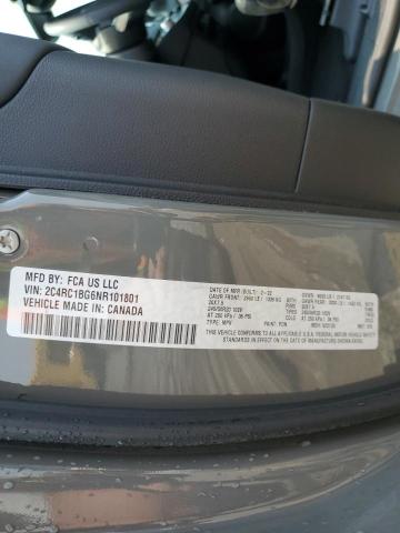 2C4RC1BG6NR101801 - 2022 CHRYSLER PACIFICA TOURING L GRAY photo 13