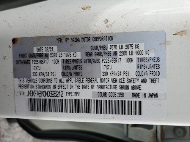 JM3KFABM0M0395212 - 2021 MAZDA CX-5 SPORT WHITE photo 13