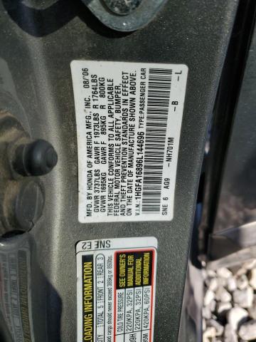 1HGFA16896L144696 - 2006 HONDA CIVIC EX GRAY photo 23