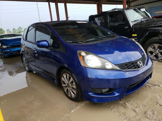 JHMGE8H62DC018588 - 2013 HONDA FIT SPORT BLUE photo 4