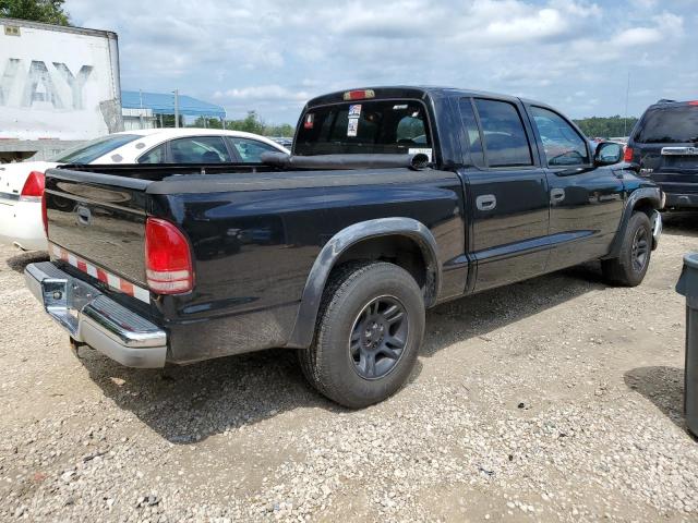 1D7HL48NX4S782440 - 2004 DODGE DAKOTA QUAD SLT BLACK photo 3