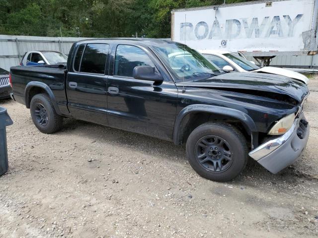 1D7HL48NX4S782440 - 2004 DODGE DAKOTA QUAD SLT BLACK photo 4