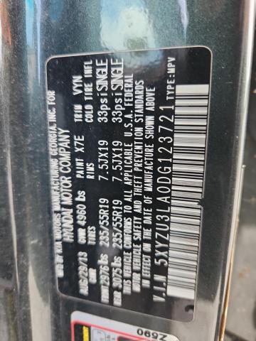 5XYZU3LA0DG123721 - 2013 HYUNDAI SANTA FE SPORT Чорний фото 13