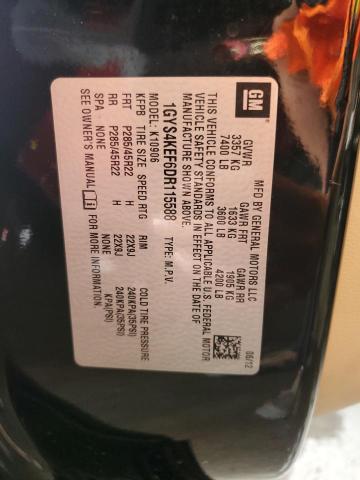 1GYS4KEF6DR115588 - 2013 CADILLAC ESCALADE ESV PLATINUM შავი ფოტო 14