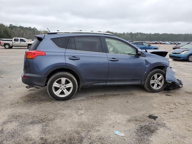 JTMWFREV5D5002725 - 2013 TOYOTA RAV4 XLE BLUE photo 3