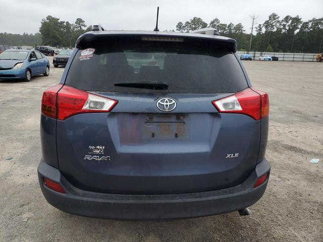 JTMWFREV5D5002725 - 2013 TOYOTA RAV4 XLE BLUE photo 6
