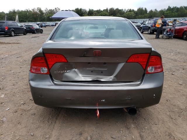 2HGFA165X8H310312 - 2008 HONDA CIVIC LX GRAY photo 6