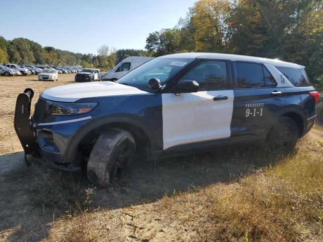 1FM5K8AB2NGA27127 - 2022 FORD EXPLORER POLICE INTERCEPTOR TWO TONE photo 1