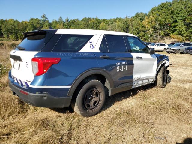 1FM5K8AB2NGA27127 - 2022 FORD EXPLORER POLICE INTERCEPTOR TWO TONE photo 3