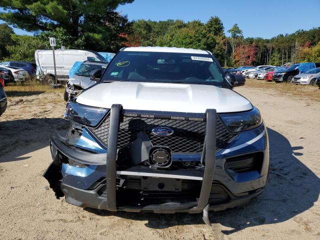 1FM5K8AB2NGA27127 - 2022 FORD EXPLORER POLICE INTERCEPTOR TWO TONE photo 5