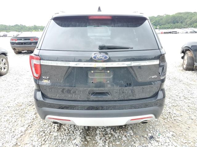 1FM5K8D89HGB69429 - 2017 FORD EXPLORER XLT BLACK photo 6