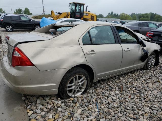 3FAHP0GA8AR255709 - 2010 FORD FUSION S TAN photo 3