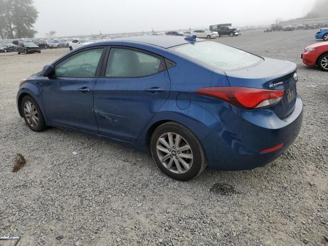 KMHDH4AE7GU542321 - 2016 HYUNDAI ELANTRA SE BLUE photo 2