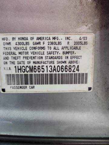 1HGCM66513A066824 - 2003 HONDA ACCORD EX 银色 照片 13
