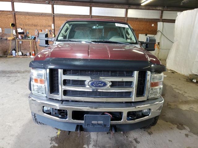 1FTSX2B53AEB18105 - 2010 FORD F250 SUPER DUTY BURGUNDY photo 5