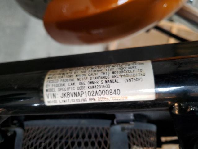 JKBVNAP102A000840 - 2002 KAWASAKI VN1500 P1 ORANGE photo 10