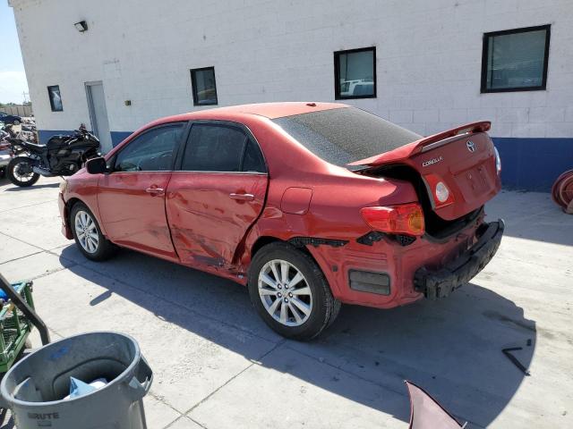 2T1BU4EE0AC437478 - 2010 TOYOTA COROLLA BASE წითელი ფოტო 2