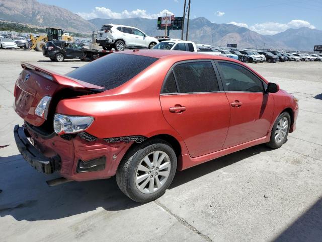 2T1BU4EE0AC437478 - 2010 TOYOTA COROLLA BASE წითელი ფოტო 3
