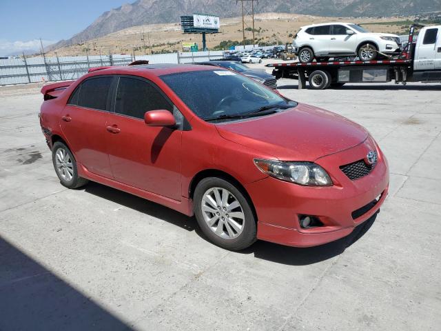 2T1BU4EE0AC437478 - 2010 TOYOTA COROLLA BASE წითელი ფოტო 4