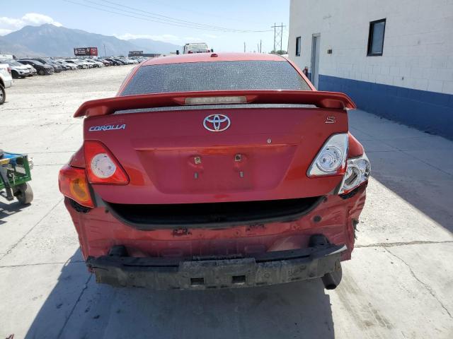 2T1BU4EE0AC437478 - 2010 TOYOTA COROLLA BASE წითელი ფოტო 6
