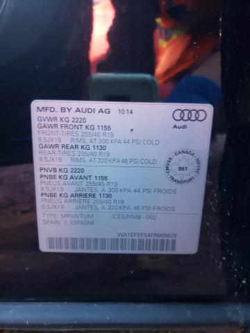 WA1EFEFS4FR005825 - 2015 AUDI Q3 PREMIUM PLUS BLACK photo 13