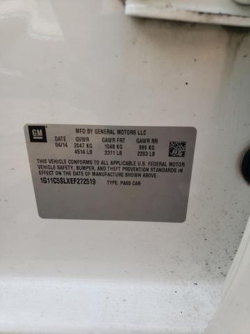 1G11C5SLXEF272519 - 2014 CHEVROLET MALIBU 1LT 白色 照片 12