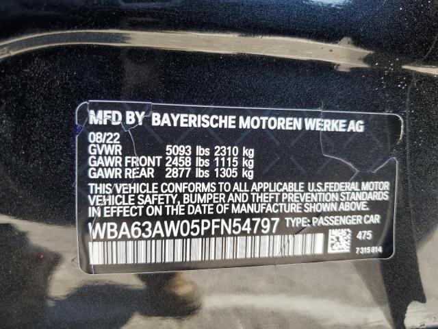 WBA63AW05PFN54797 - 2023 BMW M440I GRAN COUPE BLACK photo 12