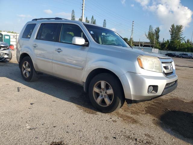 5FNYF48699B034471 - 2009 HONDA PILOT EXL SILVER photo 4