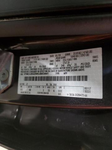 1FMCU9GD9KUB03441 - 2019 FORD ESCAPE SE Grau Foto 14