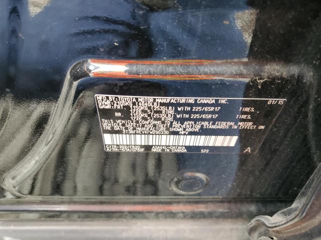 2T3BFREV4FW290330 - 2015 TOYOTA RAV4 LE 黑色 照片 13