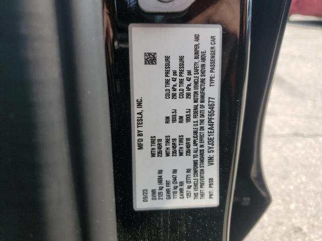 5YJ3E1EA4PF654677 - 2023 TESLA MODEL 3 Qara foto 13