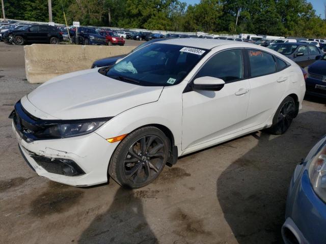 2HGFC2F8XKH535282 - 2019 HONDA CIVIC SPORT WHITE photo 1