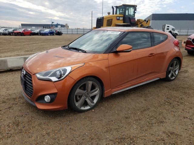 KMHTC6AE9DU135439 - 2013 HYUNDAI VELOSTER TURBO ORANGE photo 1