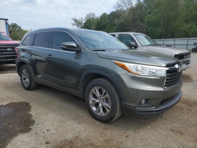 5TDKKRFH4FS066528 - 2015 TOYOTA HIGHLANDER XLE Yaşıl foto 4