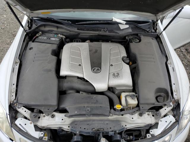 JTHBN96S665000943 - 2006 LEXUS GS 430 WHITE photo 11